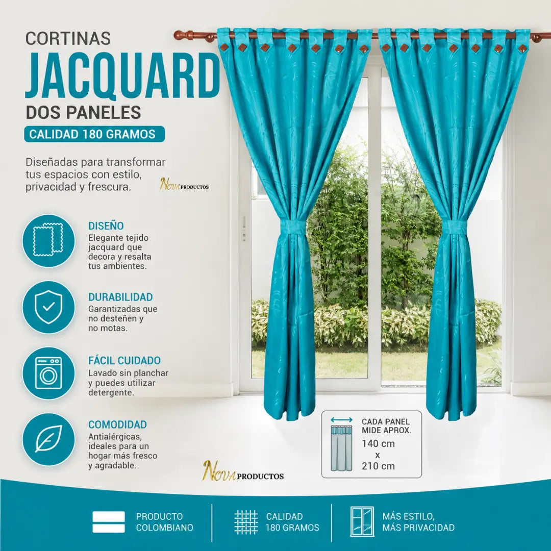 CORTINA ANTILUZ 140cm x 210cm CON ENVIO GRATIS