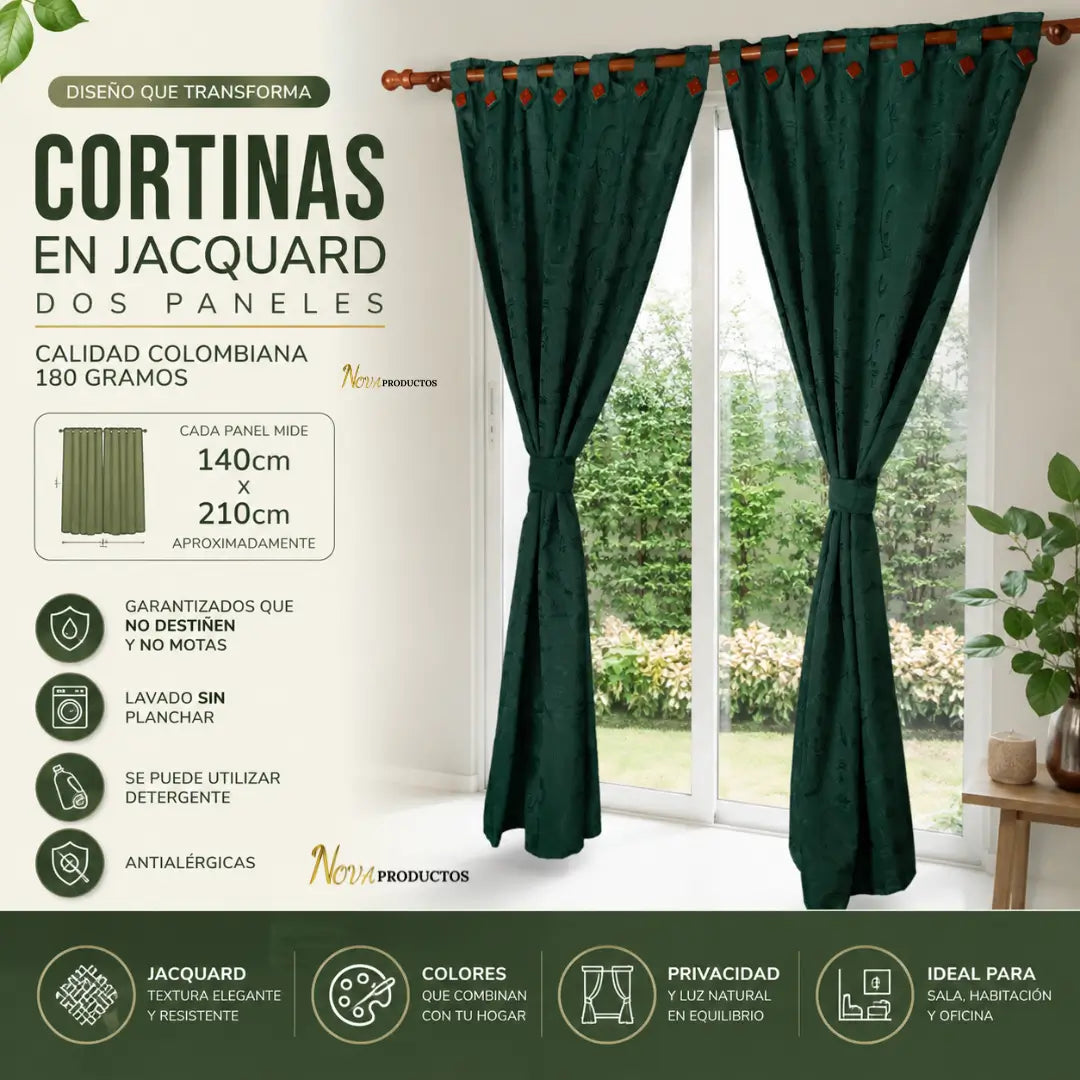 CORTINA ANTILUZ 140cm x 210cm CON ENVIO GRATIS