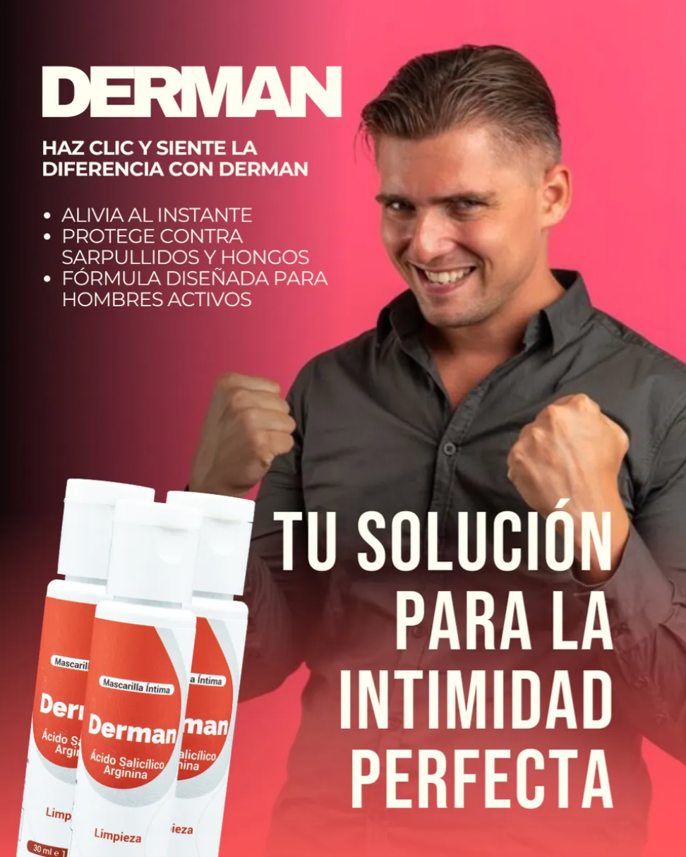 DERMAN 2X1: Mascarilla para resequedad íntima y saluda al confort total!
