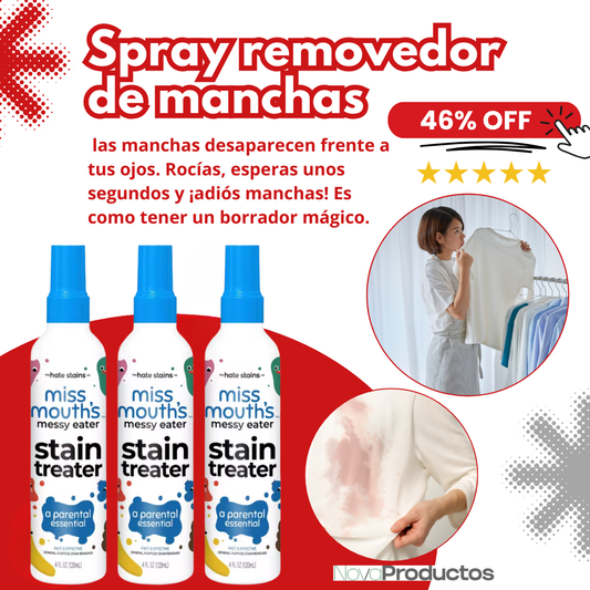 ¡Despídete de las manchas en segundos! Spray Removedor de Manchas