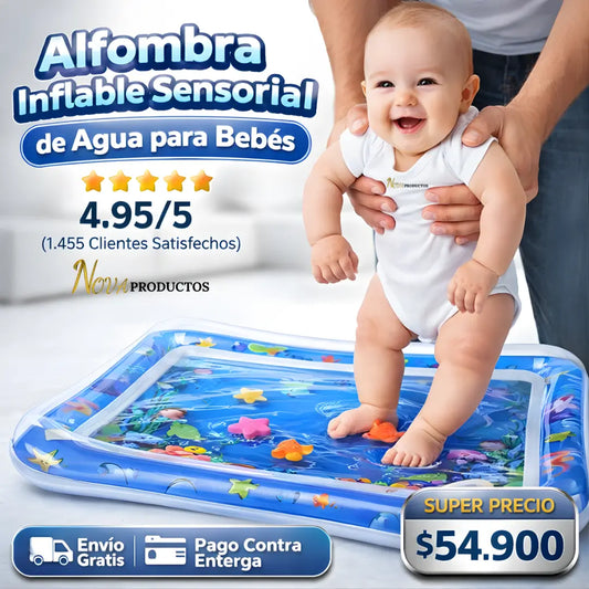 Colchoneta Tapete De Agua Inflable Bebés