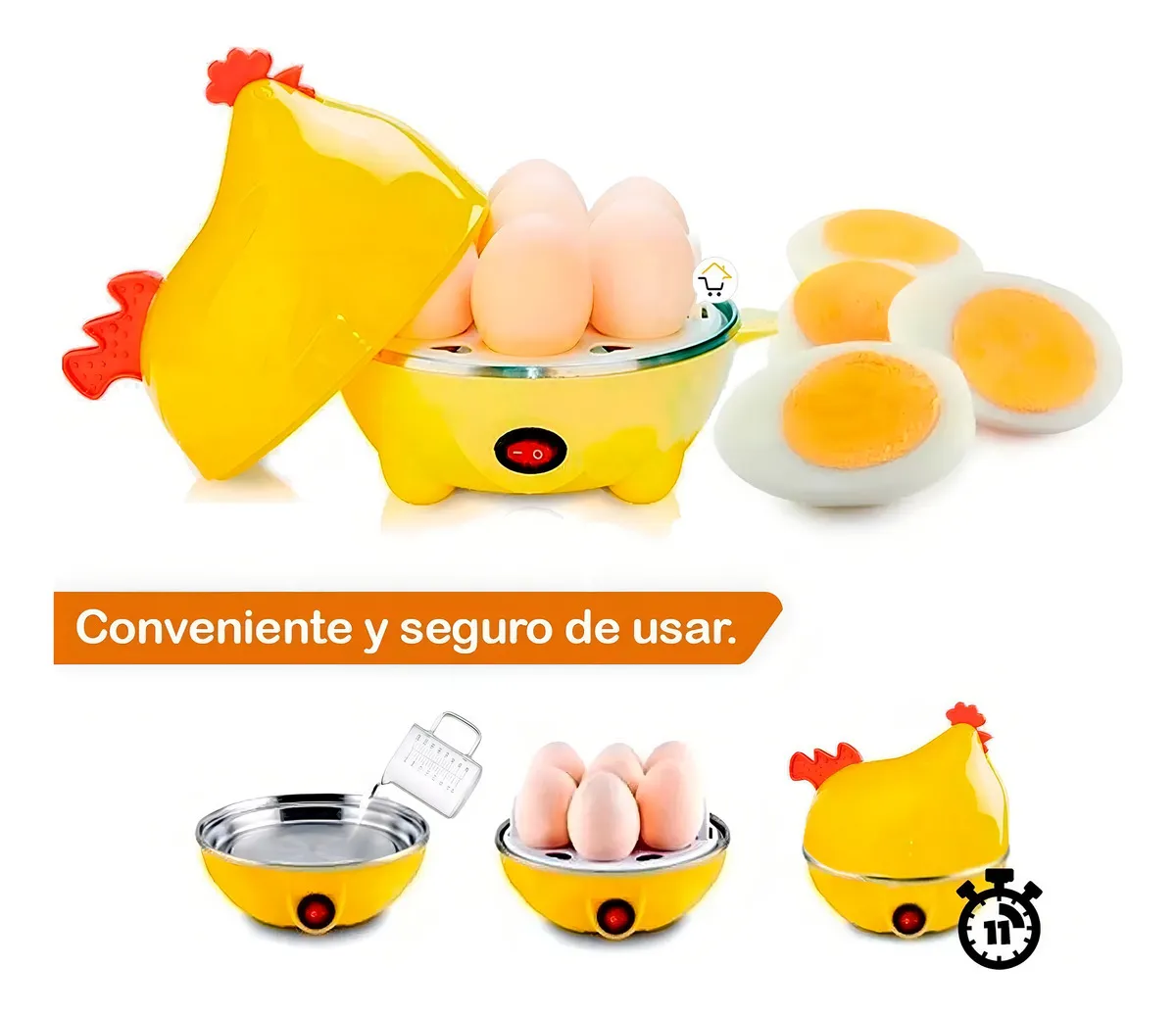 Tu desayuno listo sin esfuerzo: Hervidor de Gallina
