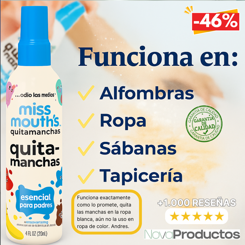 ¡Despídete de las manchas en segundos! Spray Removedor de Manchas