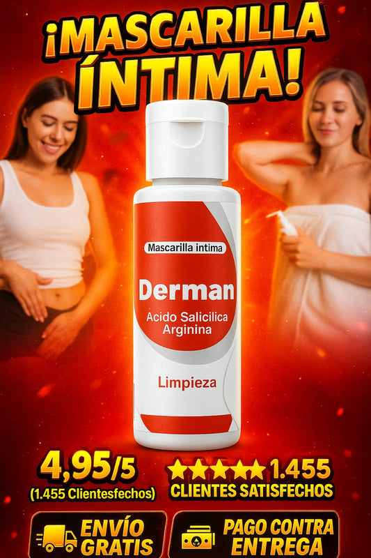 DERMAN 2X1: Mascarilla para resequedad íntima y saluda al confort total!